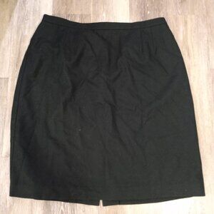 Vintage Wool Midi Skirt 22W